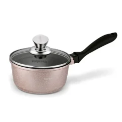 KONIGHOFFER POLLO ROSE GOLD Zestaw garnków z pokrywkami 8 el + 2 nakładki na uchwyty / indukcja