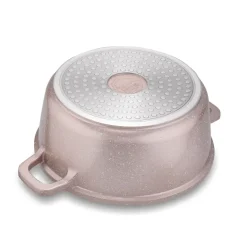 KONIGHOFFER POLLO ROSE GOLD Zestaw garnków z pokrywkami 8 el + 2 nakładki na uchwyty / indukcja