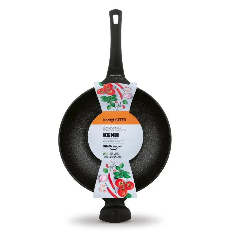 KONIGHOFFER WOK NON-STICK KENJI 30CMX9CM BEZ POKRYWY