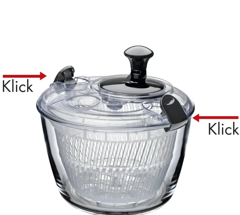 KUCHENPROFI FRESH Suszarka do sałaty 4l / szkło borokrzemowe / tworzywo sztuczne / 24,5 cm / FreeForm