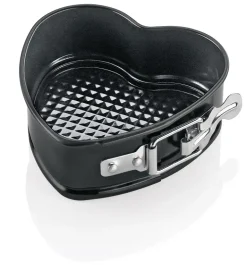 KUCHENPROFI PATISSIERE Tortownica serce 11,5 x 11 cm czarna / FreeForm