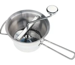 KUCHENPROFI Przecierak do warzyw i owoców 4 sitka ⌀ 21 cm / stal nierdzewna / FreeForm