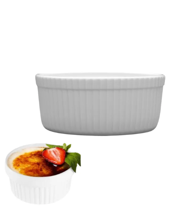 LUBIANA AMERYKA Czarka / salaterka z relifem ø 11,5 cm / porcelana
