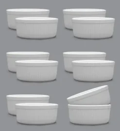 LUBIANA AMERYKA 12 x Czarka / salaterka z reliefem ø 9 cm
