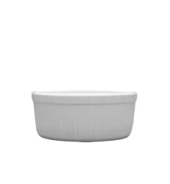 LUBIANA AMERYKA 6 x Czarka / salaterka z reliefem ø 9 cm / porcelana