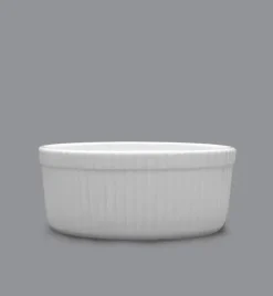 LUBIANA AMERYKA 12 x Czarka / salaterka z relifem ø 11,5 cm / porcelana