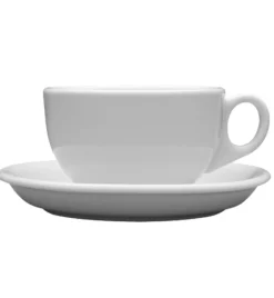 LUBIANA AMERYKA 0105 12x Filiżanka 200 ml ze spodkiem 14,5 cm / porcelana