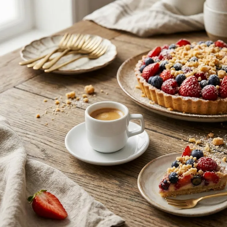 LUBIANA ANKARA Filiżanka do espresso 100 ml ze spodkiem 12 cm x 6 sztuk | biała porcelana luz