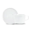 LUBIANA ANKARA Filiżanka do espresso 100 ml ze spodkiem 12 cm x 12 sztuk | biała porcelana luz