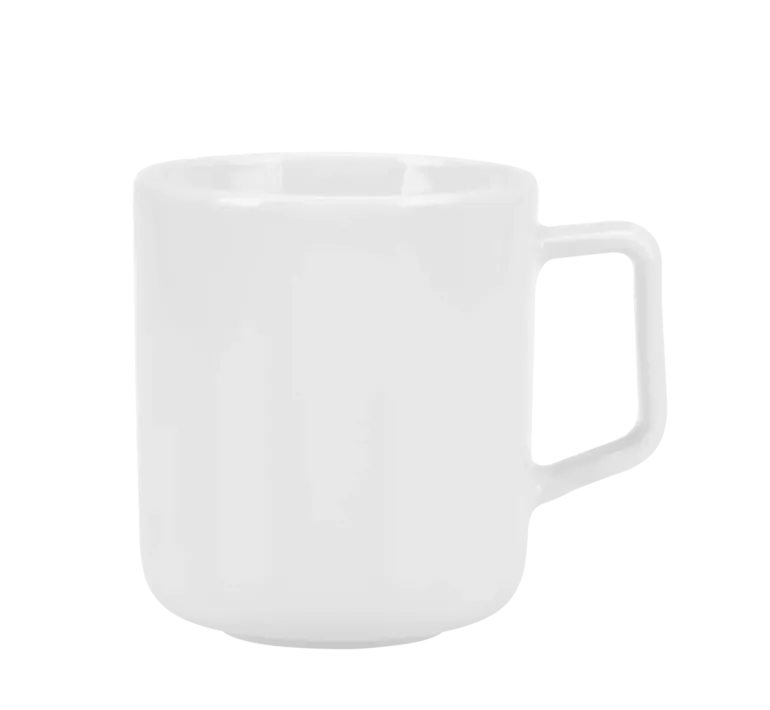LUBIANA ANKARA Kubek 400 ml | biała porcelana luz