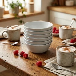 LUBIANA ANKARA | Salaterka 15 cm x 6 sztuk | biała porcelana luz