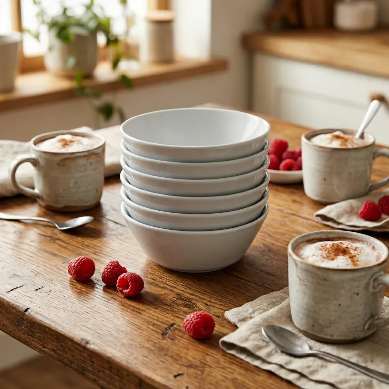 LUBIANA ANKARA | Salaterka 15 cm x 6 sztuk | biała porcelana luz