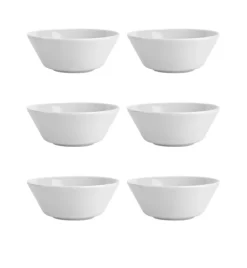LUBIANA ANKARA | Salaterka 15 cm x 6 sztuk | biała porcelana luz