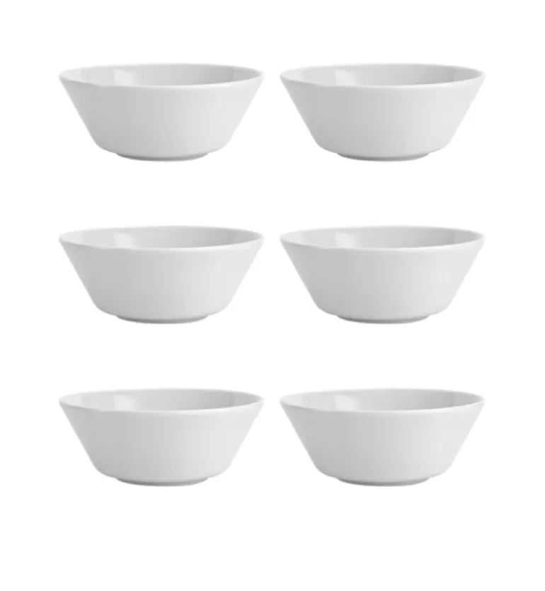 LUBIANA ANKARA | Salaterka 15 cm x 6 sztuk | biała porcelana luz