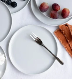 LUBIANA ANKARA | Serwis obiadowo - kawowy 84 el dla 12 osób | biała porcelana