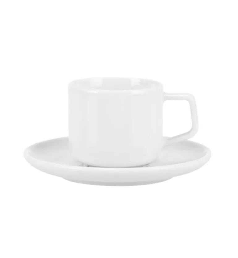 LUBIANA ANKARA | Serwis obiadowo - kawowy 120 el dla 24 osób | biała porcelana
