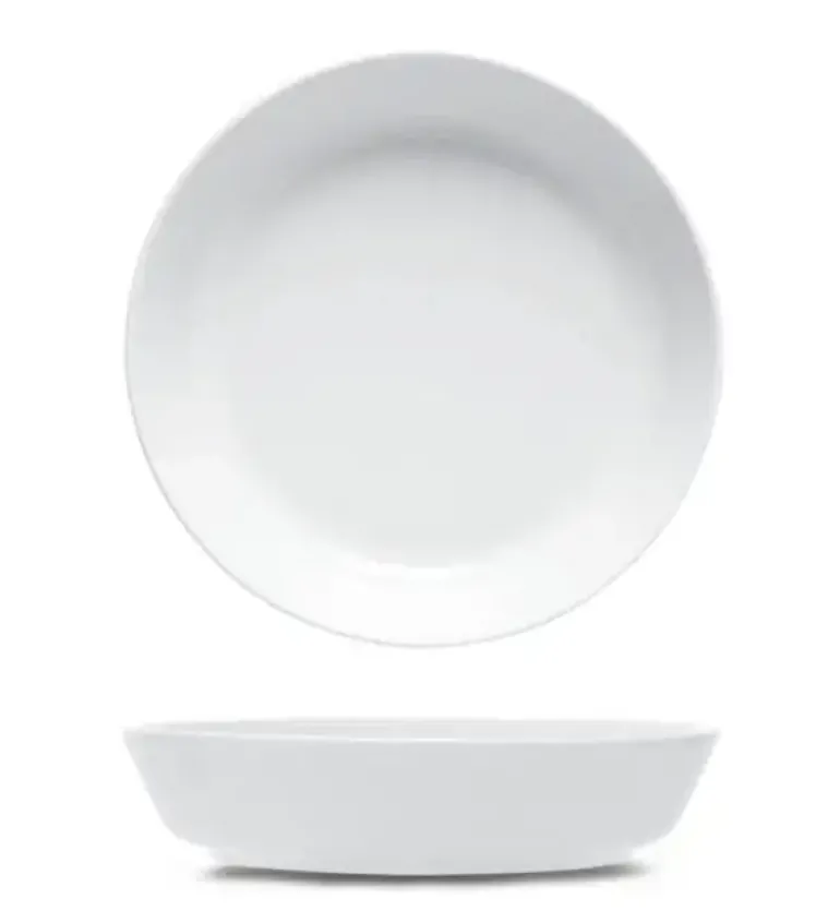 LUBIANA ANKARA | Serwis obiadowo - kawowy 120 el dla 24 osób | biała porcelana