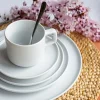 LUBIANA ANKARA | Serwis obiadowo - kawowy 144 el dla 24 osób | biała porcelana