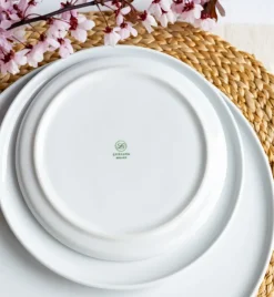 LUBIANA ANKARA | Serwis obiadowo - kawowy 144 el dla 24 osób | biała porcelana