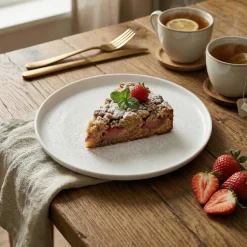 LUBIANA ANKARA | Talerz deserowy 20 cm x 6 sztuk | biała porcelana luz