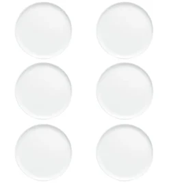 LUBIANA ANKARA | Talerz deserowy 20 cm x 6 sztuk | biała porcelana luz