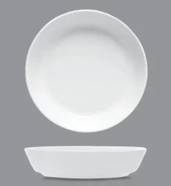 LUBIANA ANKARA | Talerz głęboki 20 cm x 6 sztuk | biała porcelana luz
