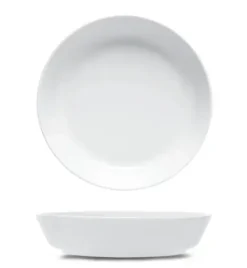LUBIANA ANKARA | Talerz głęboki 20 cm x 6 sztuk | biała porcelana luz