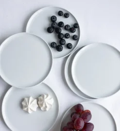 LUBIANA ANKARA | Talerz obiadowy 26 cm x 6 sztuk | biała porcelana luz