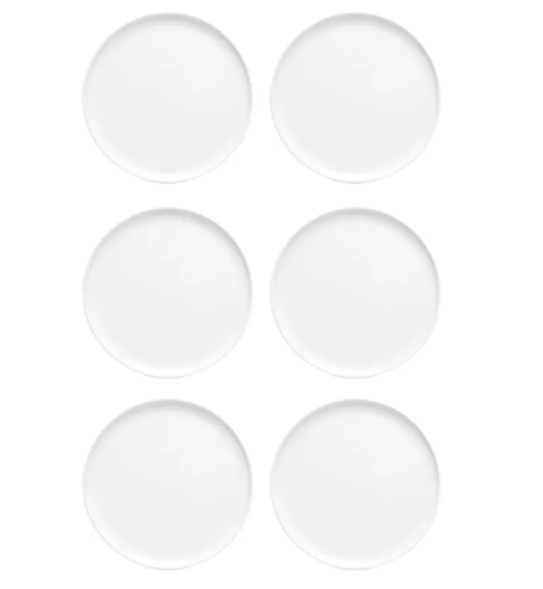 LUBIANA ANKARA | Talerz obiadowy 26 cm x 6 sztuk | biała porcelana luz