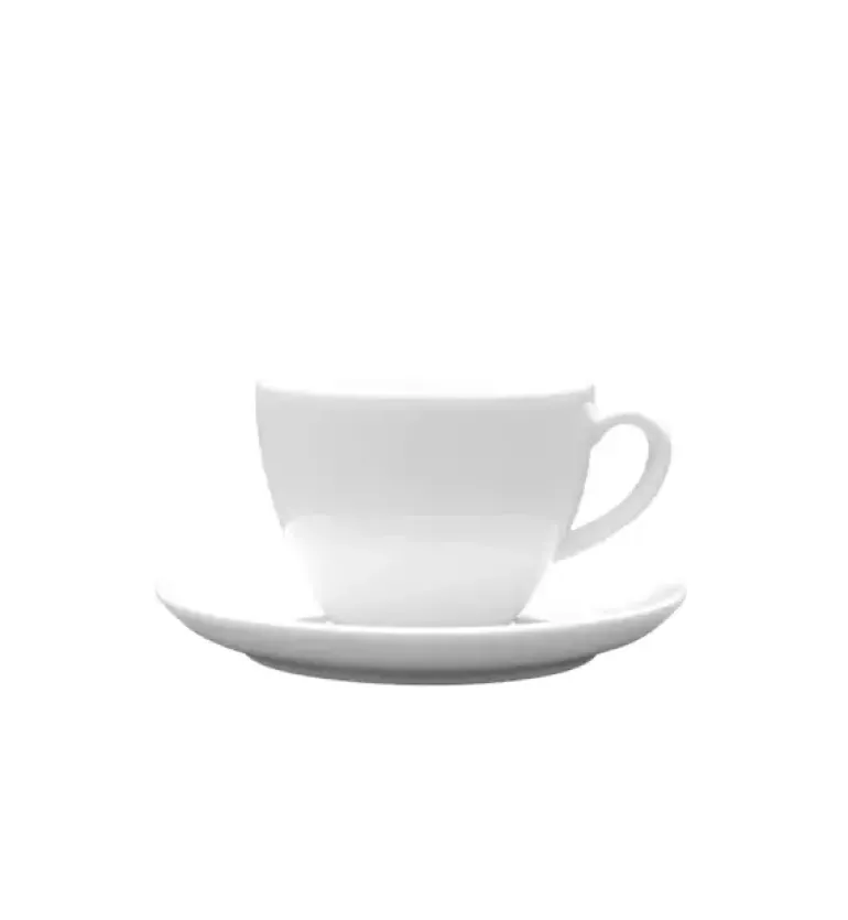 LUBIANA BISTRO / NANA 12x Filiżanka 200 ml + spodek 14,5 cm / porcelana