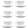 LUBIANA BISTRO / NANA 6x Filiżanka 200 ml + spodek 14,5 cm / porcelana
