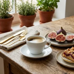 LUBIANA BISTRO / NANA 6x Filiżanka 200 ml + spodek 14,5 cm / porcelana