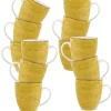 LUBIANA BOSS 6630J Kubek 380 ml / 12 os / 12 el / żółty / porcelana ręcznie malowana