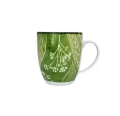 LUBIANA BOSS KERAJET DIGITAL PRINTING | 9075A KJ LIŚCIE | Kubek 380 ml | zielony
