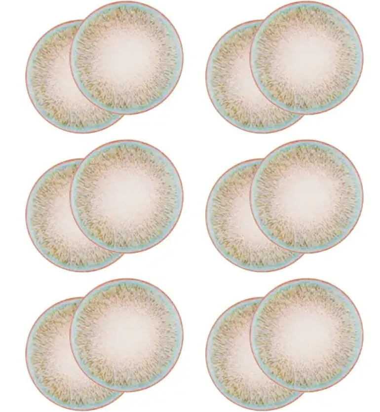LUBIANA BOSS KERAJET | 097 KJ OXIDO TURQUES | 12x Talerz deserowy 20,5 cm | 9017
