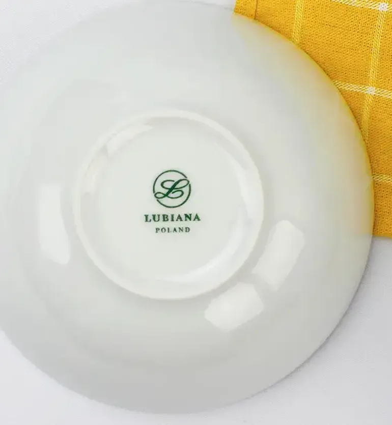 LUBIANA BOSS Komplet talerz głęboki 18 cm 12 os / 12 el / biały