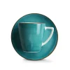 LUBIANA BOSS 6630L Komplet Filiżanka 200 ml + spodek / 6 os / 12 el / morski / porcelana ręcznie malowana