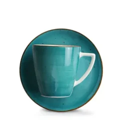 LUBIANA BOSS 6630L Komplet Filiżanka 200 ml + spodek / 6 os / 12 el / morski / porcelana ręcznie malowana
