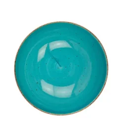 LUBIANA BOSS 6630L Komplet Talerze głębokie 18 cm / 12 os / 12 el / morski / porcelana ręcznie malowana