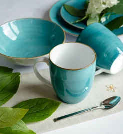 LUBIANA BOSS 6630L Kubek 380 ml / morski / porcelana ręcznie malowana