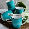 LUBIANA BOSS 6630L Kubek 380 ml 6 os / 6 el / morski / porcelana ręcznie malowana