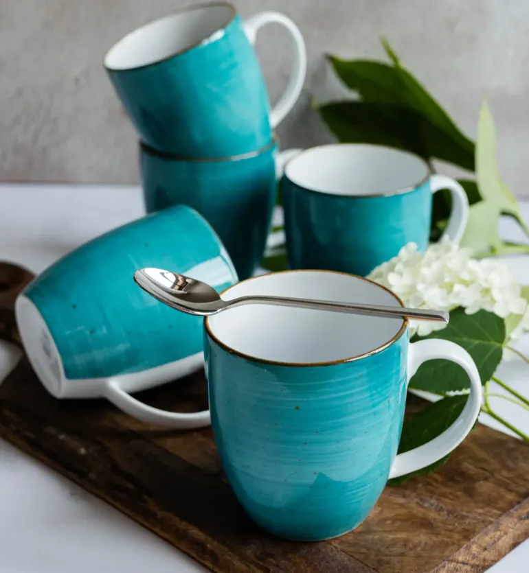 LUBIANA BOSS 6630L Kubek 380 ml 6 os / 6 el / morski / porcelana ręcznie malowana