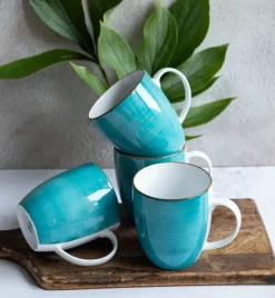 LUBIANA BOSS 6630L Kubek 380 ml 6 os / 6 el / morski / porcelana ręcznie malowana