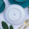 LUBIANA BOSS 6630L Serwis obiadowy 24 el / 6 osób / morski / porcelana ręcznie malowana