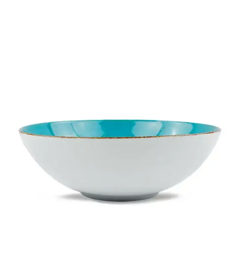 LUBIANA BOSS 6630L 12x Salaterka 21 cm / morska / porcelana ręcznie malowana