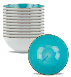 LUBIANA BOSS 6630L 12x Salaterka 21 cm / morska / porcelana ręcznie malowana