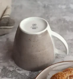 LUBIANA BOSS 6630T Komplet Filiżanka 350 ml + spodek / 6 os / 12 el / brązowy / porcelana ręcznie malowana