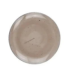 LUBIANA BOSS 6630T Komplet Talerze deserowe 20,5 cm / 12 os / 12 el / brązowy / porcelana ręcznie malowana