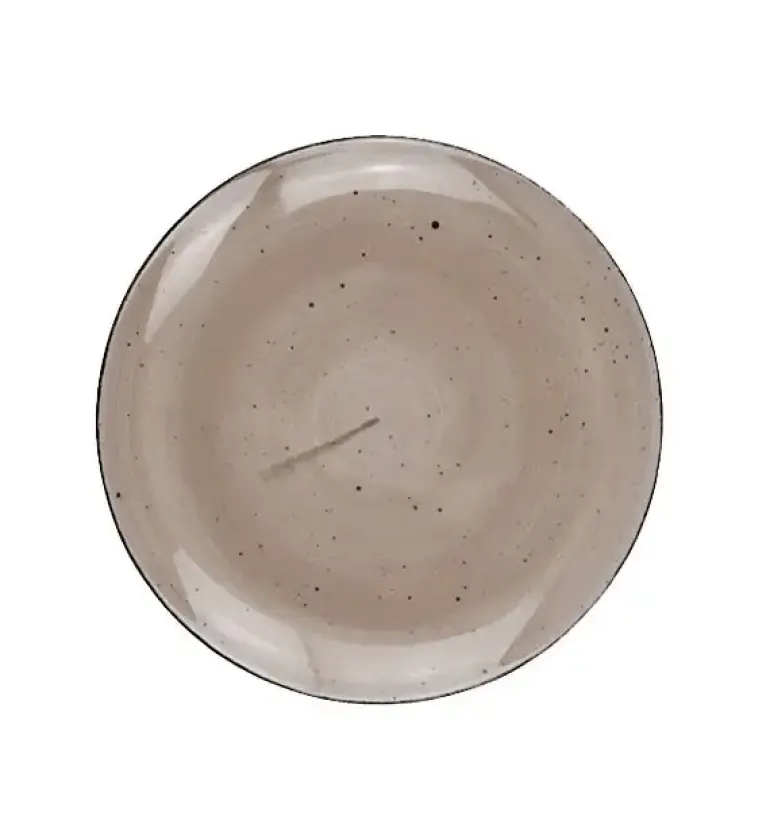 LUBIANA BOSS 6630T Komplet Talerze deserowe 20,5 cm / 6 os / 6 el / brązowy / porcelana ręcznie malowana