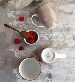 LUBIANA BOSS 6630T Kubek 380 ml 6 os / 6 el / brązowy / porcelana ręcznie malowana